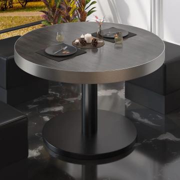 BN | Low Bistro Table | Ø:H 50 x 36 cm | Wenge / Black