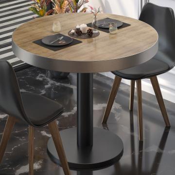 BN | Bistro Table | Ø:H 70 x 72 cm | Oak / Black | Round