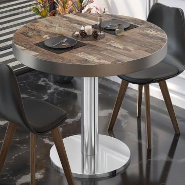 BN | Bistro Table | Ø:H 60 x 72 cm | Vintage Old / stainless steel | Round