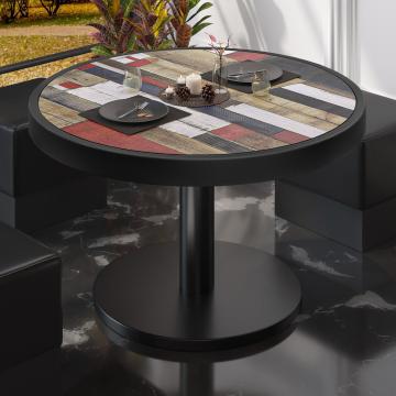 BN | Low Bistro Table | Ø:H 60 x 36 cm | Vintage-Coloured / Black