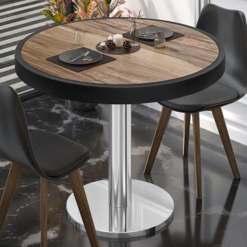 BN | Bistro Table | Ø:H 60 x 72 cm | Sheesham / stainless steel | Round