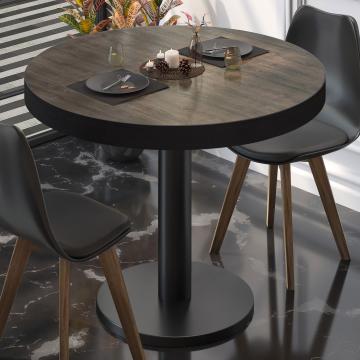BN | Bistro Table | Ø:H 50 x 72 cm | Light wenge / black | Round