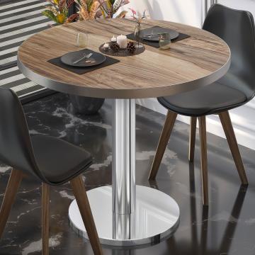 BN | Bistro Table | Ø:H 80 x 72 cm | Sheesham / stainless steel | Round
