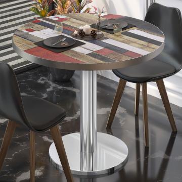 BN | Bistro Table | Ø:H 60 x 72 cm | Vintage coloured / stainless steel | Round