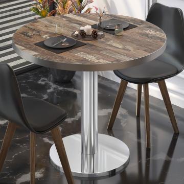 BN | Bistro Table | Ø:H 50 x 72 cm | Vintage Old / stainless steel | Round