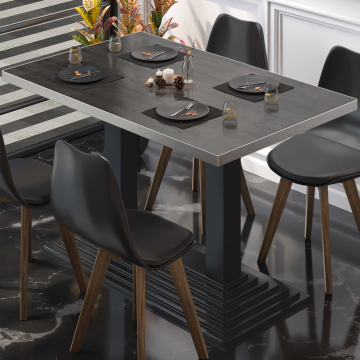 BPY | Bistro table | 130 x 80 x 78.5 cm | Square | Wenge / Black