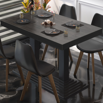 BPY | Bistro table | 110 x 60 x 81 cm | Square | Wenge / Black