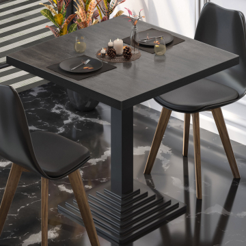 BPY | Bistro table | 60 x 60 x 78.5 cm | Square | Wenge / Black