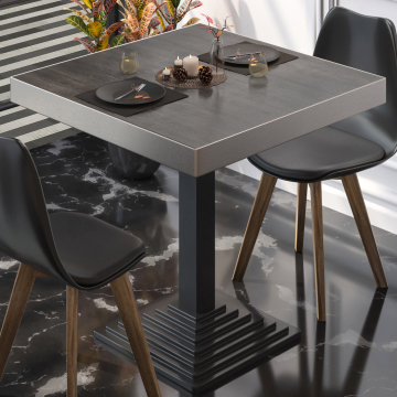 BPY | Bistro Table | 80 x 80 x 81 cm | Square | Wenge / Black