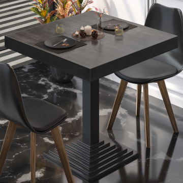 BPY | Bistro table | 50 x 50 x 81 cm | Square | Wenge / Black