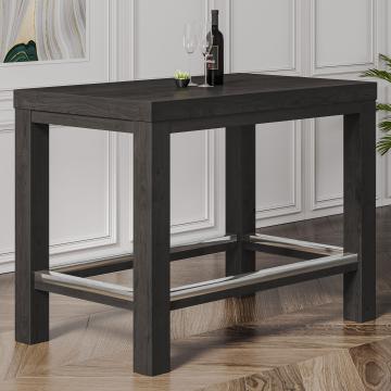 BRASIL | Wooden Bar Table | Wenge/Black | W:D:H 120 x 70 x 110 cm | Wood