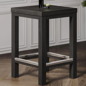 BRASIL | Wooden Bar Table | Wenge/Black | W:D:H 70 x 70 x 110 cm | Wood