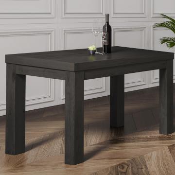 BRASIL | Table en bois | Wengé / noir | L:P:H 120 x 70 x 76 cm | 4 pied