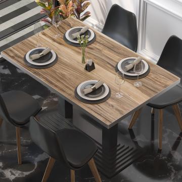 BRASIL | Piano tavolo per ristoranti | L:P 130 x 80 cm | Sheesham | Rettangolare