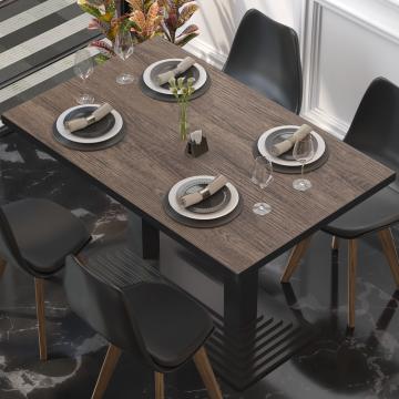 BRASIL | Piano tavolo per ristoranti | L:P 110 x 60 cm | Wengé chiaro | Rettangolare