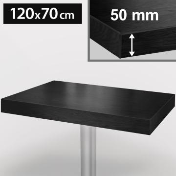 ESPANIA Bistro Tischplatte | 120x70cm | Schwarz | Holz
