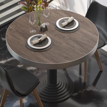 BRASIL | Gastro table top | Ø 80 cm | Light Wenge | Round