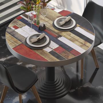 BRASIL | Gastro table top | Ø 70 cm | Vintage coloured | Round