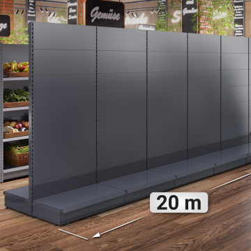 BROOKLYN | Gondola Centre Shelf | W20000xH225cm | Complete Set