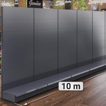 BROOKLYN | Gondola Wall Shelf | W1000xH225cm | Complete Set