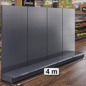 BROOKLYN | Gondola Wall Shelf | W400xH225cm | Complete Set
