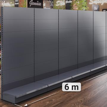 BROOKLYN | Gondola Wall Shelf | W600xH225cm | Complete Set