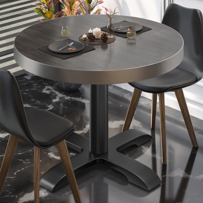 BSD | Bistro Table | Ø 80 x 77 cm | Round | Wenge / Black