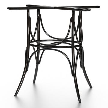 ELENA | Base de mesa de madera curvada | Negro | H: 73 cm