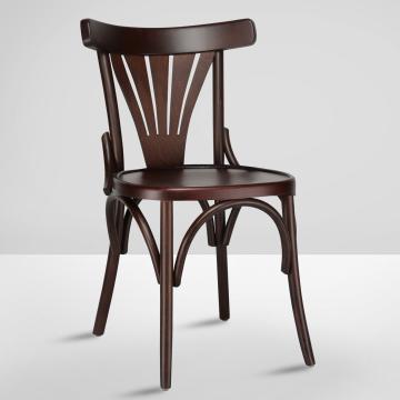 CABRIS | Chaise bistrot en bois courbé | Wengé | Bois cintré