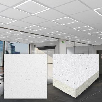 CALGARY | Mineral Fiber Board | 60x60cm | White | Raster ceiling tiles | Fine-grained plaster