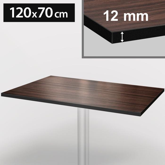 AUSVERKAUF)COMPACT | HPL Tischplatte | 120x70cm | Walnuß GGM International