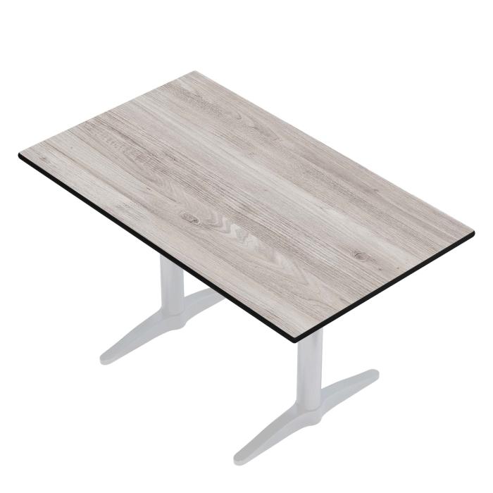 COMPACT, Piano tavolo in HPL, L:P 120 x 70 cm, Quercia-bianco