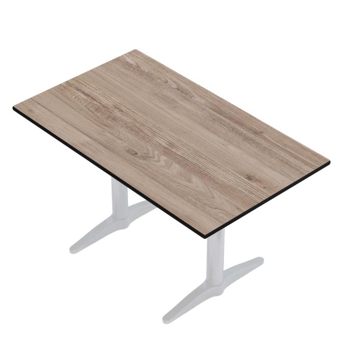 COMPACT, Tablero de mesa de HPL, Ø 60 cm, Roble rústico