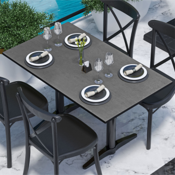 COMPACT | HPL table top | W:D 120 x 70 cm | Anthracite | Rectangular