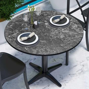 COMPACT | Tablero de mesa de HPL | Ø 60 cm | Rocas | Redondo