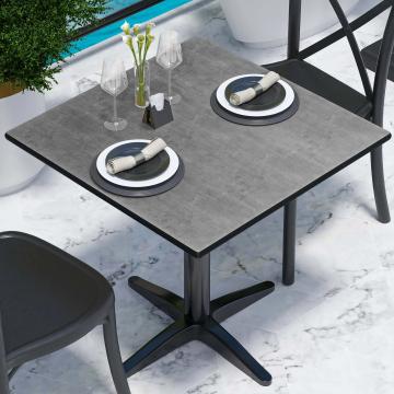COMPACT | HPL table top | W:D 70 x 70 cm | Concrete | Square