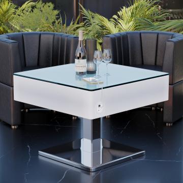 COOZY | Table lounge LED | L:P:H 70 x 70 x 52 cm | RGB | Batterie