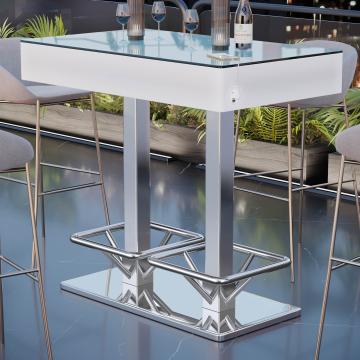 COOZY | LED-klubin seisova pöytä | K:S:H 120 x 70 x 121 cm | RGB | Ladattava akku
