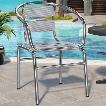 COSTA | Krzesło Bistro z aluminium