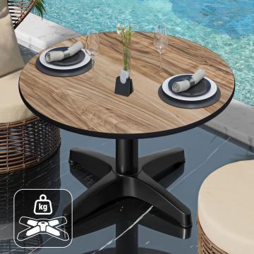 CPBL | Kompakt lounge bord | Ø:H 60 x 42 cm | Sheesham / Aluminium | Ytterligare vikt