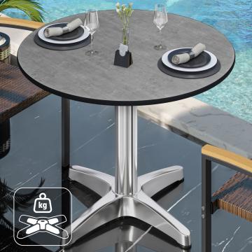 CPBL | HPL bistro table | Ø:H 70 x 78 cm | Concrete / aluminium | Additional weight | Round