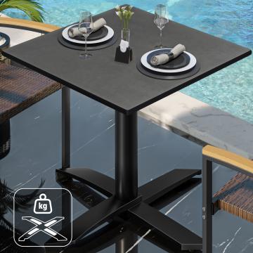 CPTG | Bistro Table | W:D:H 60 x 60 x 75 cm | Anthracite / Aluminium Black | Additional weight