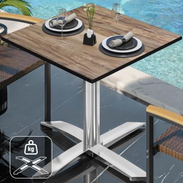 CPTG | Bistro Table | W:D:H 60 x 60 x 75 cm | Sheesham / Aluminium | Additional weight