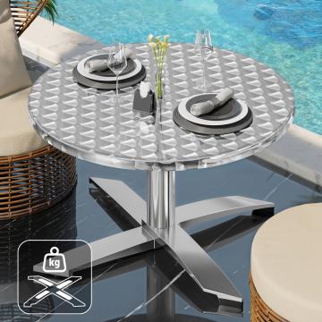 CT | Bistro Lounge Table | Ø60xH39cm | Rostfritt stål / Aluminium | Extra vikt