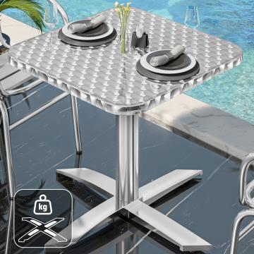 CT | Bistro Table | 60x60xH75cm | Stainless Steel / Aluminium | Additional Weight