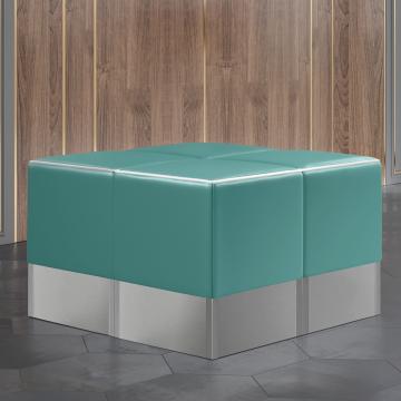 CUBO | Cube Seating Set | Taupe | Leather