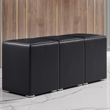 CUBO FULL | Cube Seating Set | Black | Leather