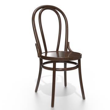 DIJON | Sedia in legno curvato | Wengé | Legno di prua