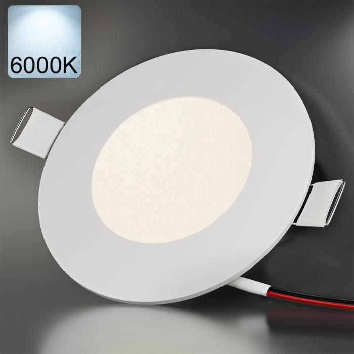 6000K / | | | LED | Ø146mm mit Tiefpreis-Garantie - GGM 9W Gastronomiemöbel Rund Weiß Einbaupanel Möbel EMPIRE | Kalt von