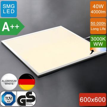 EMPIRE Led Panel 60x60cm | A++ | 40W | 3000K | Blanc chaud (Sans transformateur) 